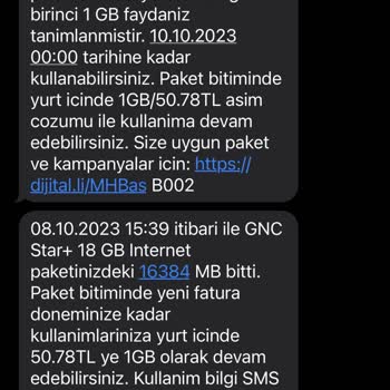 Turkcell Paket Aşımı Ve Müşteri Hizmetleri Mağduriyeti