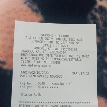 Watsons 50 TL Kupon Sorunu