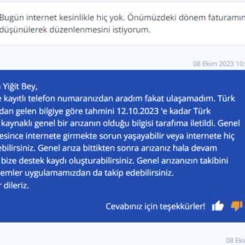 TurkNet'in İnternet Sağlayamaması