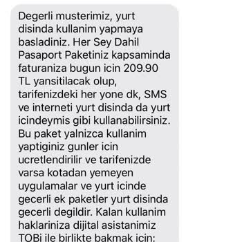 Vodafone - Hatalı "Her Şey Dahil Pasaport" Aktivasyonu