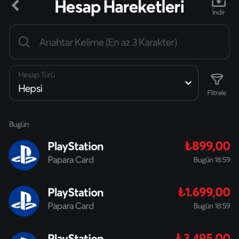 PlayStation Türkiye Hesaptan Habersiz Para Çıkışı