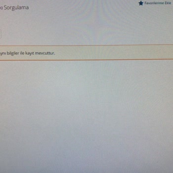 BTK (Bilgi Teknolojileri ve İletişim Kurumu) Aynı Bilgiler İle Kayıt Mevcuttur Hatası.