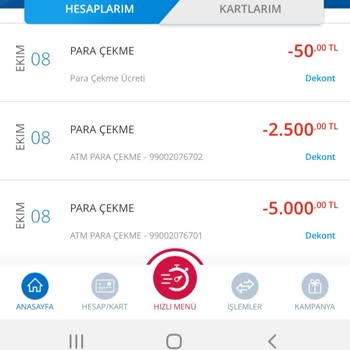 Denizbank Haksız İşlem Ücreti Alınması!