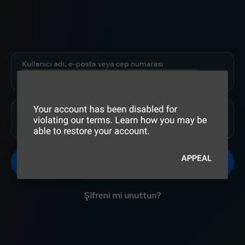Instagram Hesabım Haksız Yere Kapatıldı