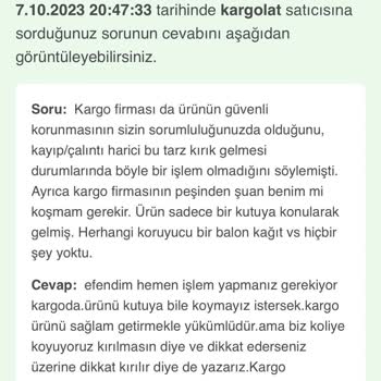 Hepsiburada Kırık Ürün Ve Satıcının Usulsüz Yaklaşımı