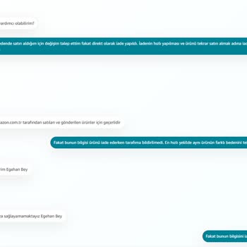 Amazon.com.tr, İade Ve Hediye Kartı
