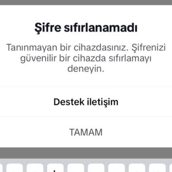 Tik Tok Tanınmayan Cihazdasınız
