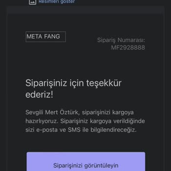 Metafang.com Kargom Nerede Göremiyorum
