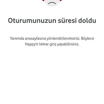 Vodafone Hediye Çarkı Oturumunuzun Süresi Doldu Hatası