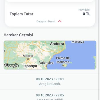 TikTak Kirala Ödeme Ve Aracı Açamama Sorunu Uygulamanın Sürekli Bug A Girmesi
