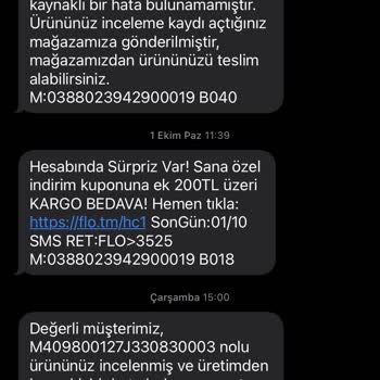 FLO Ayakkabı Yoğun Gıcırdama Problemi