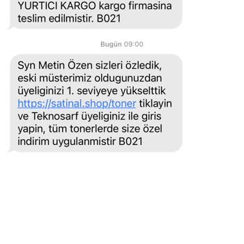Teknosarf Mağdur Etmek İçin Mesaj