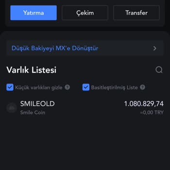 Mexc Smile Tokenlerimi İsim Değişikliği Yaparak Yok Ettiler