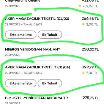 Aker Mağazacılık Karttan İki Kere Çekilmesi