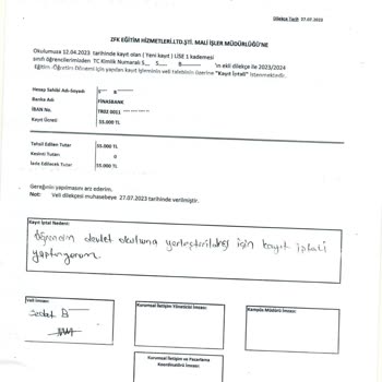 Uğur Okulları Özel Okullarında İade Zorlukları. Veliler Lütfen Dikkat!