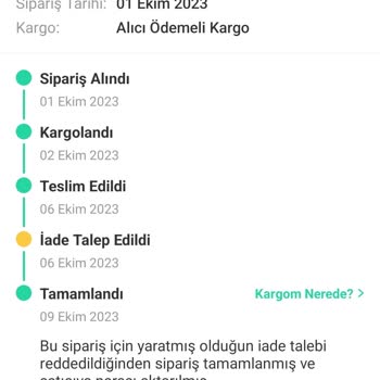 Dolap İade Hakkımı Elimden Almıştır