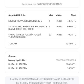 Migros Sanal Market Stok Hatası Ve Fazla Ücret Alınması