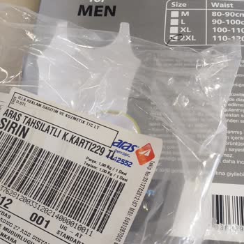 İlla Reklam Dağıtım Kozmetik Beden Büyüklüğü Yanlış Gönderim