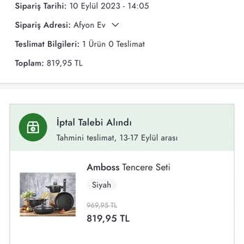 Boyner Mobil Ürünü Göndermiyor