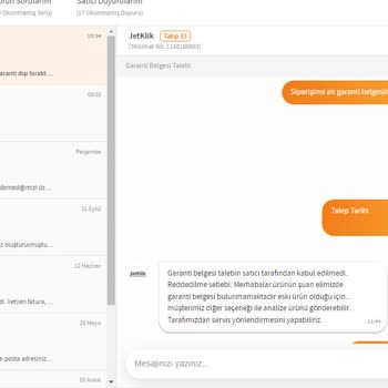 Jetklik Srp Teknoloji Ürünleri Mouse Garanti Süreci