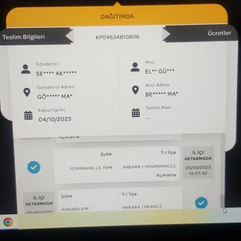 PTT Kargo Kargomu Teslim Etmiyor