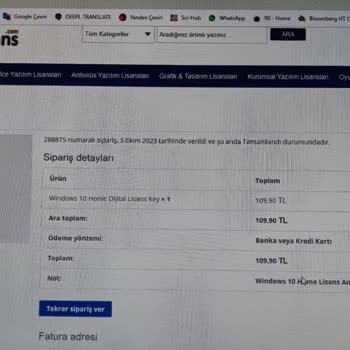 Sağlam Lisans Windows 10 Hatalı Ürün Kodu