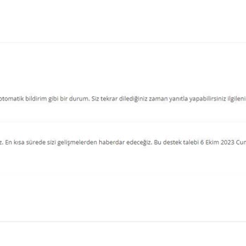 Sinerji'nin Destek Süreci