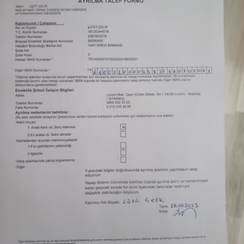 Türkiye Hayat Emeklilik BES Çıkış Talebi