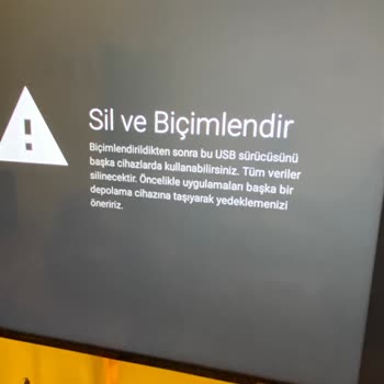 Vestel Televizyon USB Flaş Belleği Desteklemiyor