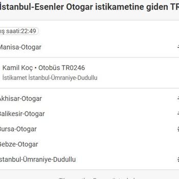 Kamil Koç Otobüs Beklememe Ve Mola Sorunu