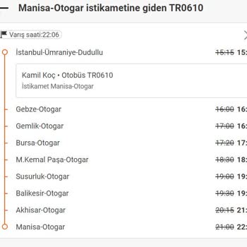 Kamil Koç Otobüs Beklememe Ve Mola Sorunu