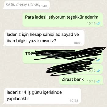 Beyoğlu Şirin Ürün Yollamayıp Parayı Geri Vermiyorlar