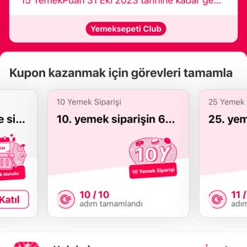 Yemeksepeti Club Puan Gelmemesi