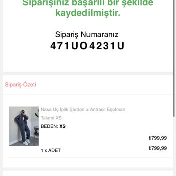 Oyku Wear Siparişim Kargoya Verilmedi