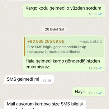 Madam Tarz Türlü Bahanelerle Oyalandım Siparişim Gelmedi