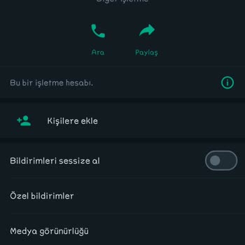 WhatsApp Bilinmeyen Numara