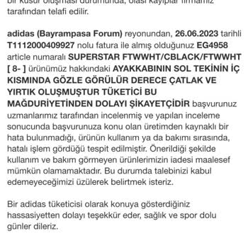 adidas Hakiki Deri Superstar Ayakkabıda Deri Çatlağı