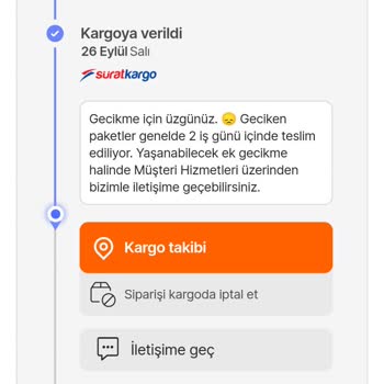 (Sürat Kargo) Dağıtıma Bile Çıkarılmayan Kargo