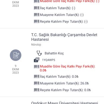 Samsun Çarşamba Devlet Hastanesi Doktor/hemşire Hatası