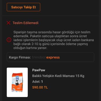 Trendyol Express Ürününe Verilen Kasıtlı Hasar