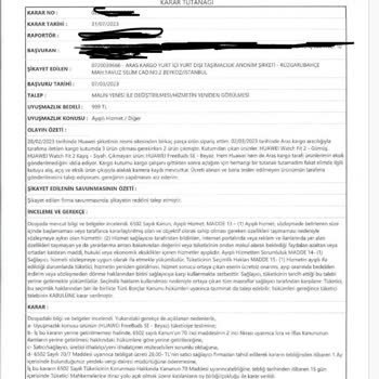 Huawei Eksik Ürün Gönderildi!