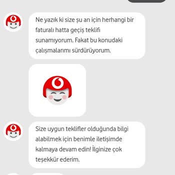 Vodafone Yanımda Uygulaması İşlevsiz