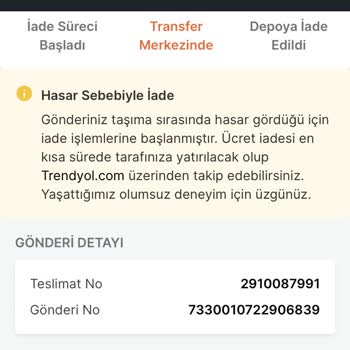 Trendyol Şikayetimin Benden Bağımsız İptali Sonucu Fiyat Farkı Oluşuyor