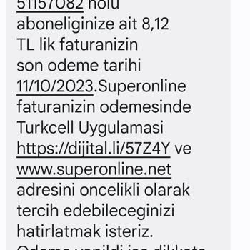 Turkcell Superonline Fatura Gönderimi