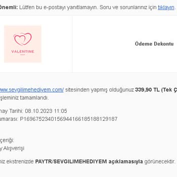 Sevgilimehediyem.com Ben Böyle Umursamazlık Görmedim (Mağduriyet)