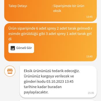 Trendyol Eksik Ürün Bilgilendirmesinin Eksik Yapılması