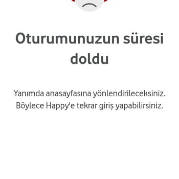Vodafone Happy Giriş Yapamıyorum