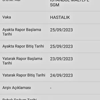 SGK Eksik Rapor Parası