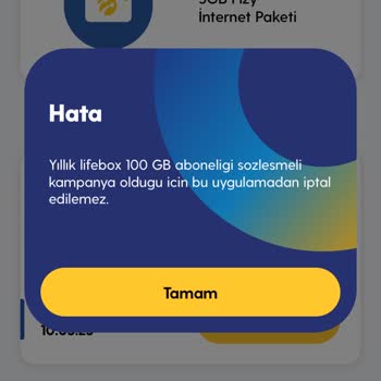 Turkcell Lifebox Üyelik Olmadığı Halde İptal Edilememesi