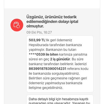 Hepsiburada Olmayan Ürünü Satıp Boş Yere 1 Hafta Oyaladılar.